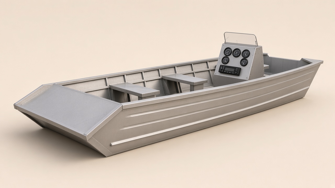 Swamp Hauler 15 Stage 4 · Starboard console (gauges, stereo, plexi windshield) concept 3D