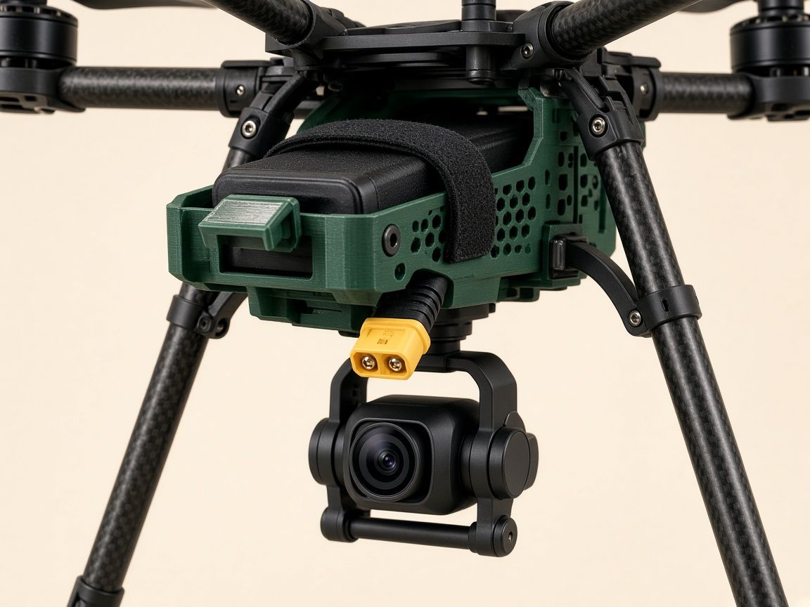 Optional S500 big-frame version with camera gimbal.